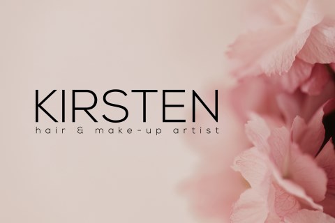 Kirsten Hair & Make-up Artist, Brautstyling · Make-up Stuttgart, Logo