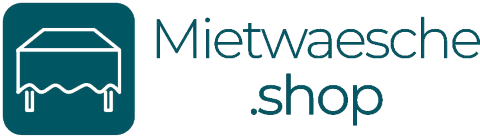 Mietwaesche.shop - Hussen, Tischdecken & mehr, Brautstrauß · Deko · Hussen Stuttgart, Logo