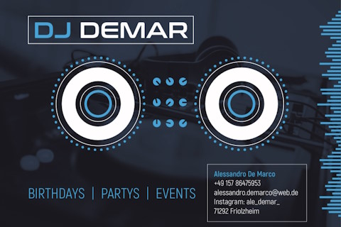 DJ DeMar | Hochzeits- & Event-DJ, Musiker · DJ's · Bands Friolzheim, Logo