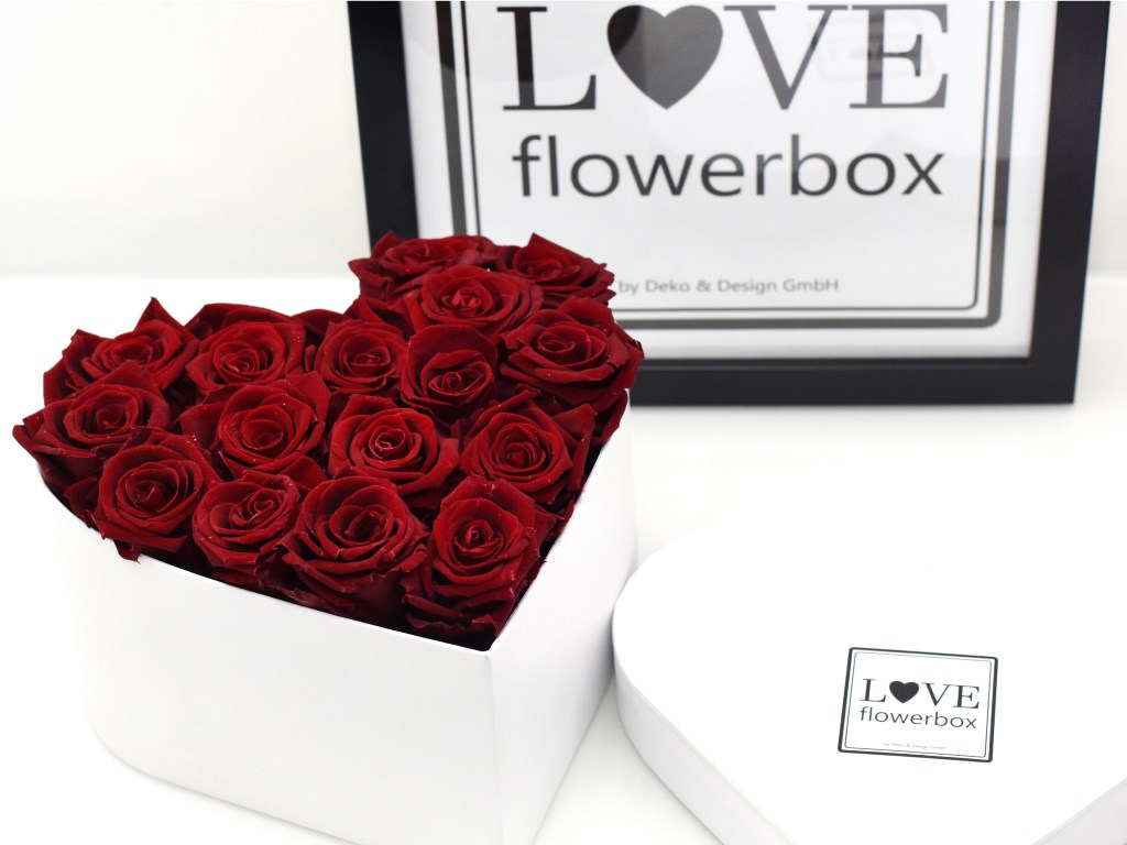 Love Flowerbox Herzform