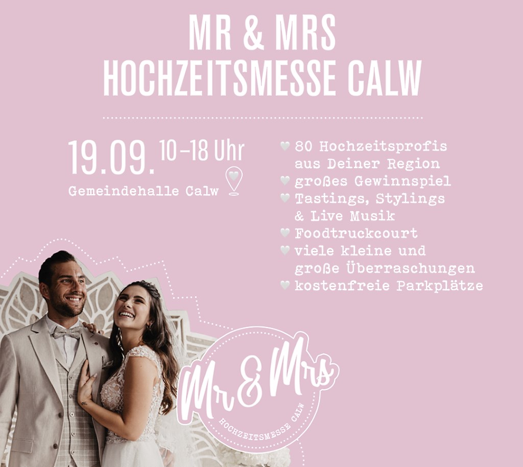 Hochzeitsmesse Mr & Mr Calw Banner