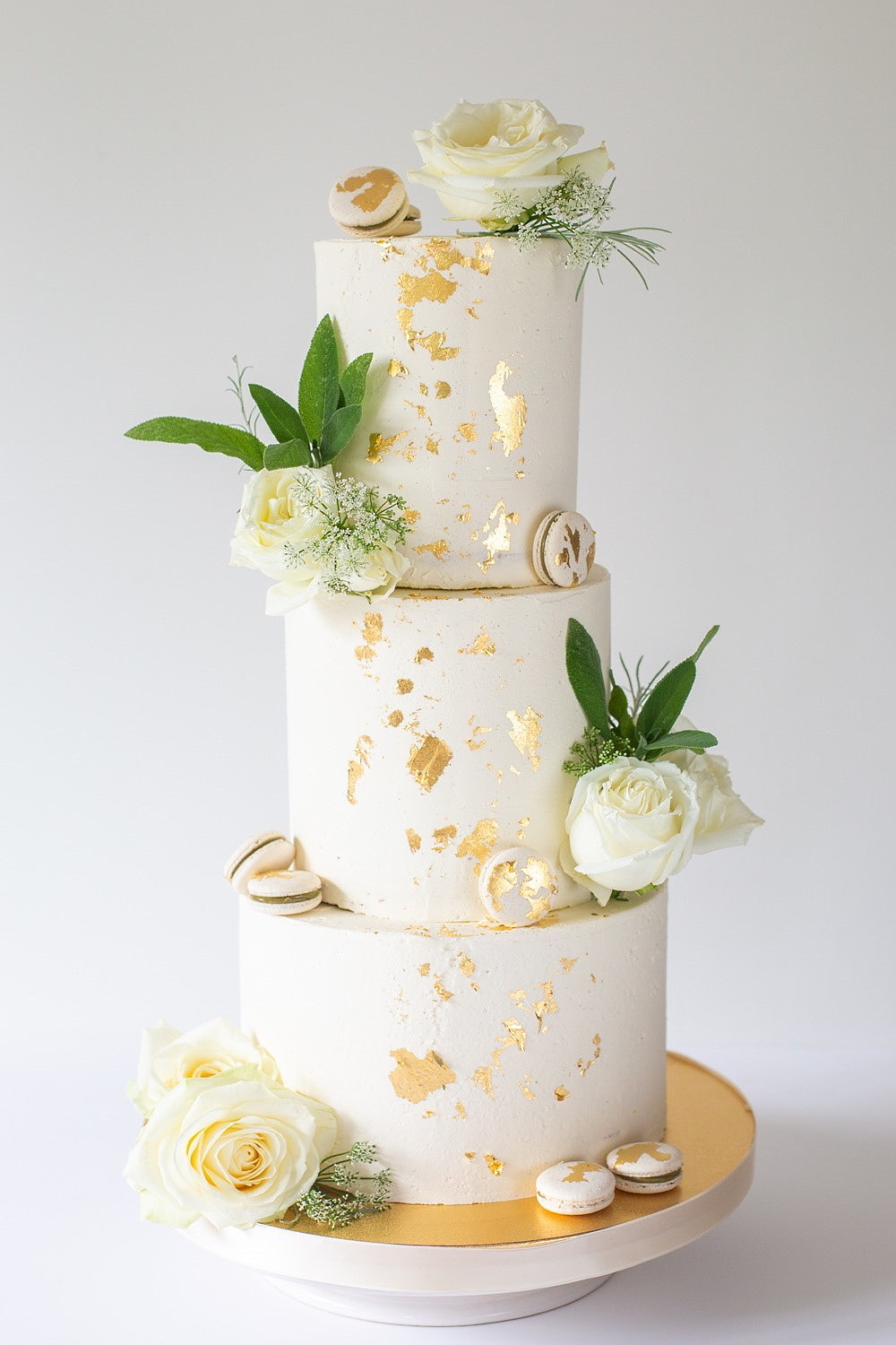 Hochzeitstorte grün-weiß
