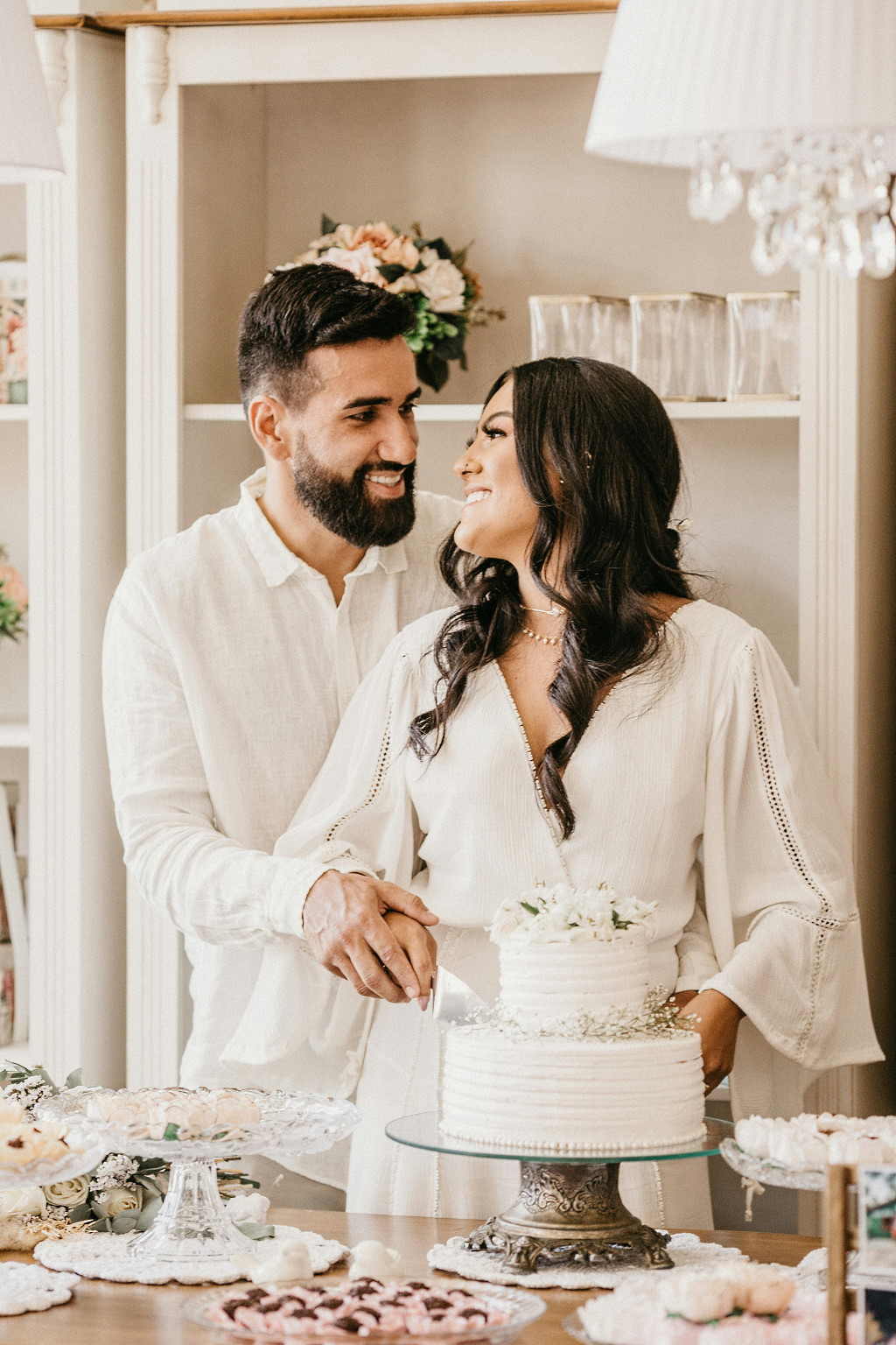 Hochzeitstorten-Anschnitt